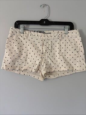 Volcom Cream Polka Dot Cotton Shorts
